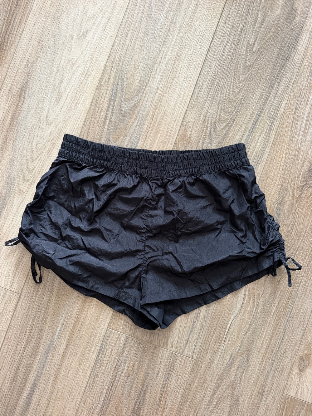 Forever 21 black nylon activewear shorts